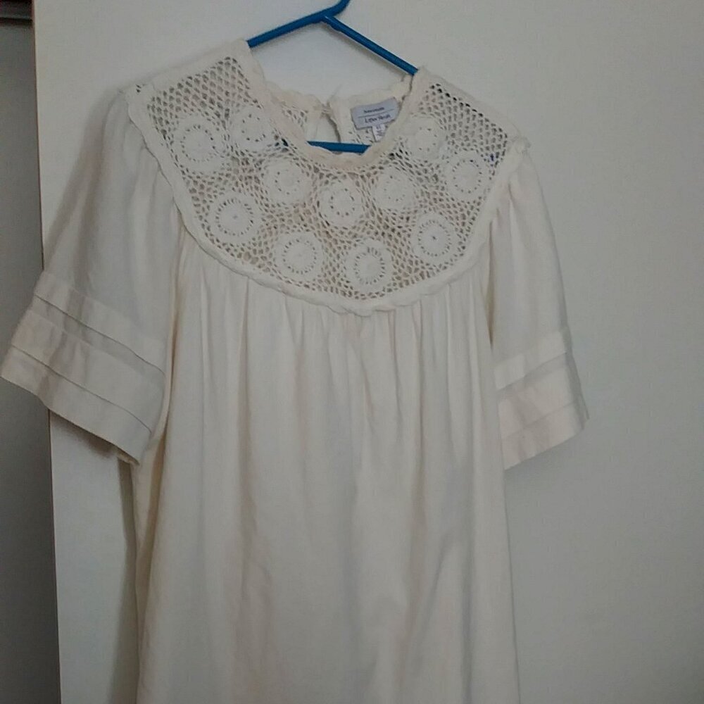 โจ & Other Stories Paris Atelier Mini Dress โจ Size 10 | Muslin Natural Crochet - Picture 11 of 11